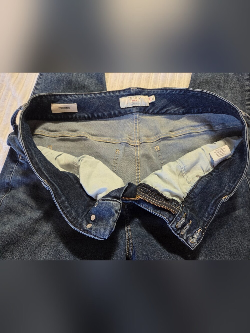 Torrid Denim First at Fit Dark Wash Straight Leg Jeans Size 22T Tall Stretch - Picture 9 of 14